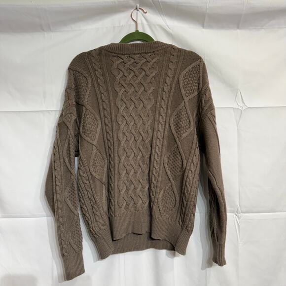 Guess Brown V-Neck Sweater Sz M - Picture 10 of 13